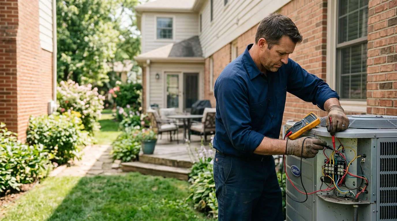 HVAC technician working near Bishop, VA